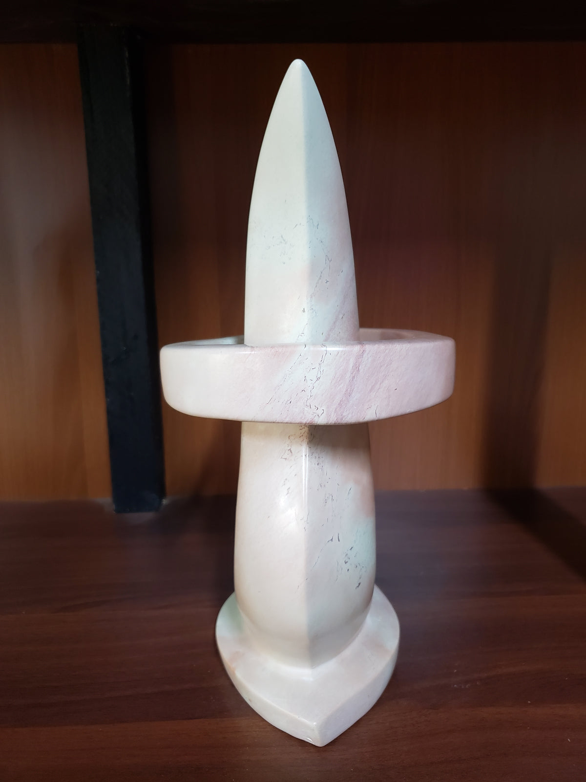 hand-carved abstract marble sculpture,