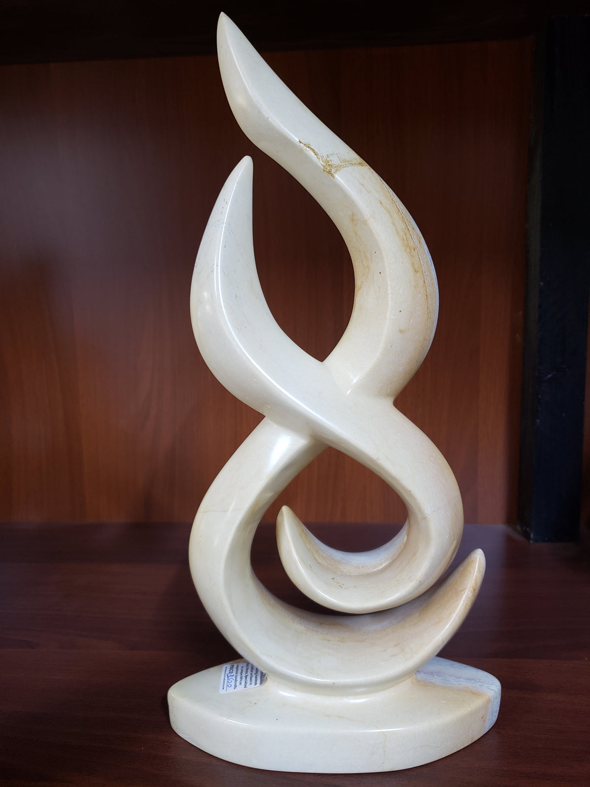 hand-carved abstract marble sculpture,