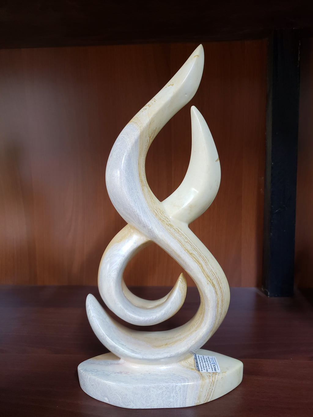 hand-carved abstract marble sculpture,