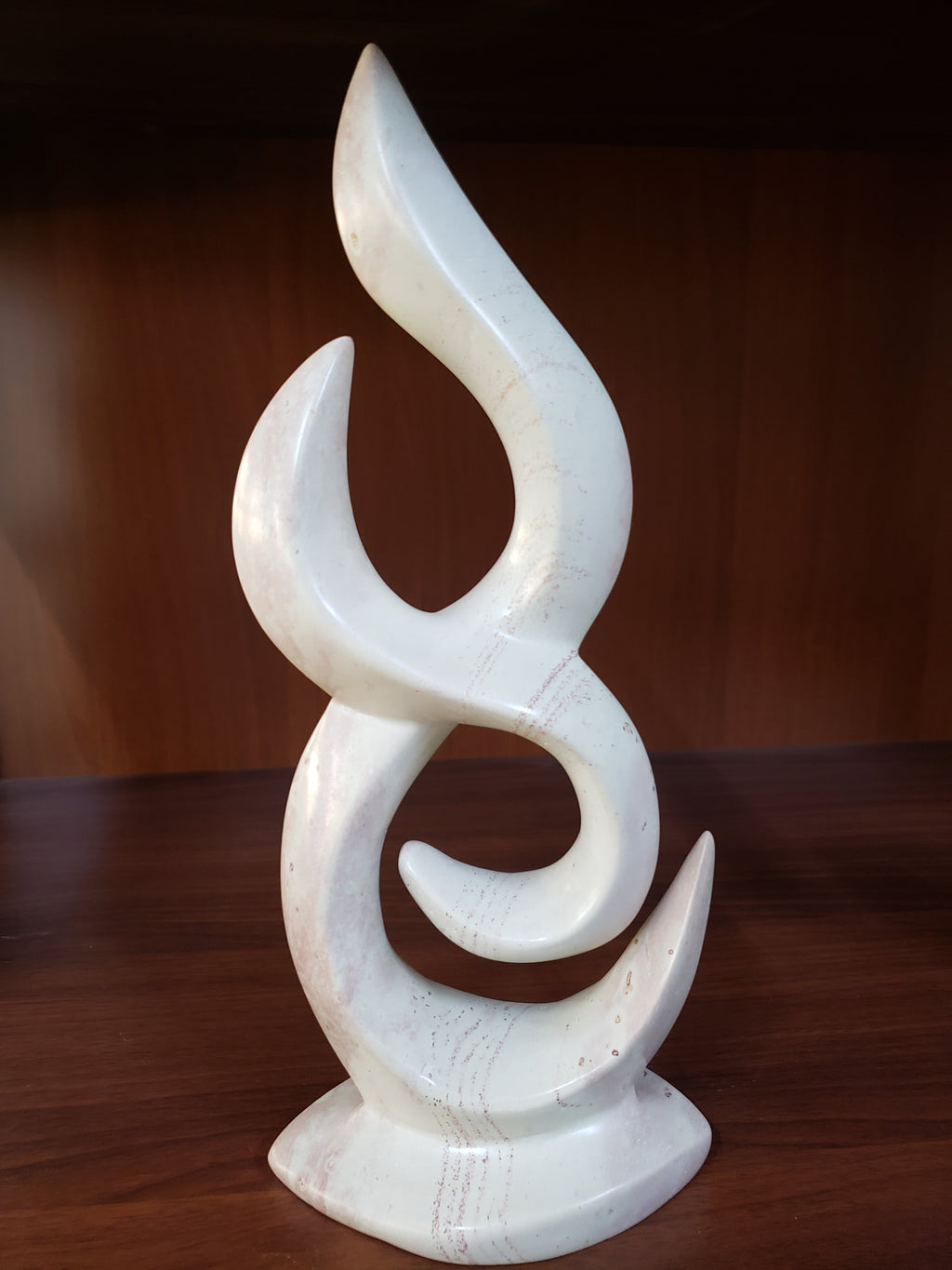 hand-carved abstract marble sculpture,