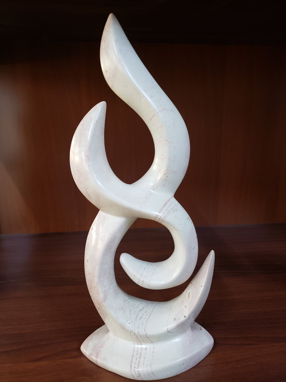 hand-carved abstract marble sculpture,