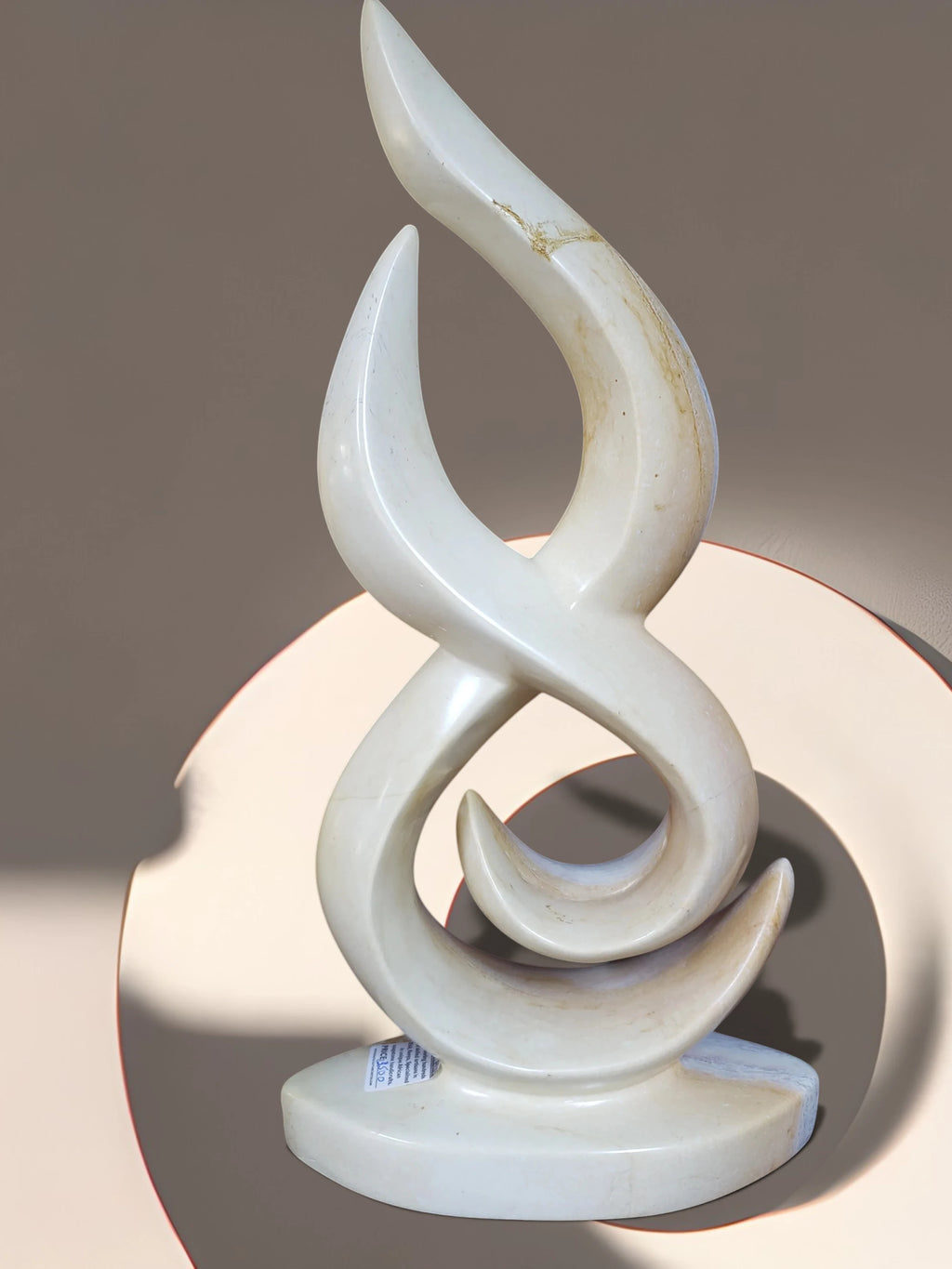 hand-carved abstract marble sculpture,